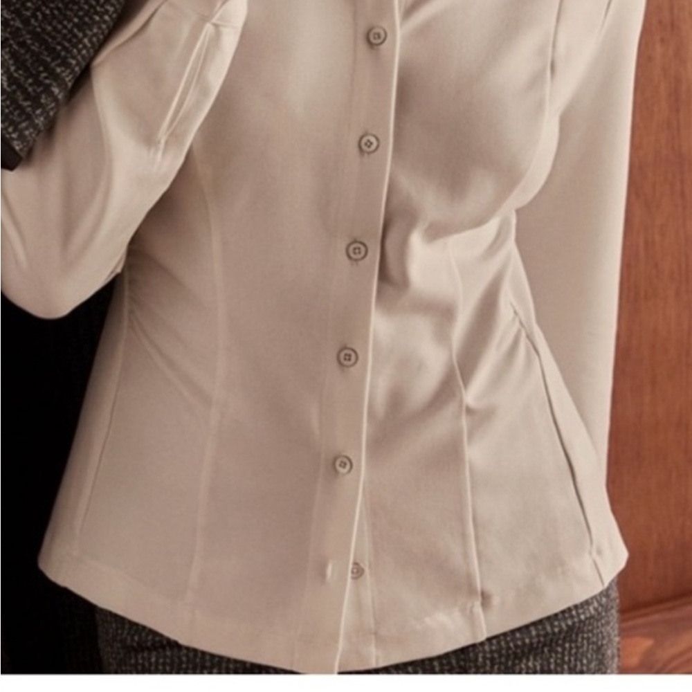 CAbi Cream Button-Down Women's Shirt